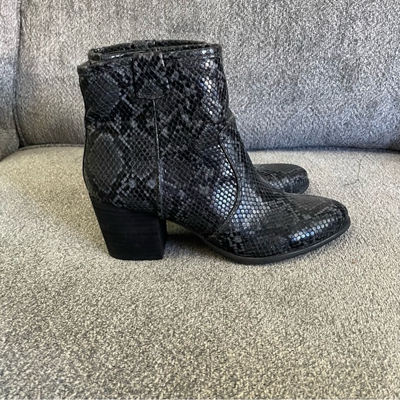Snakeskin Ankle Boots - Picture 2 of 5